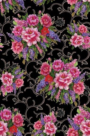 花卉印花花型图片