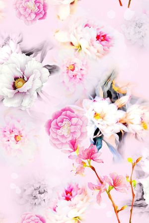 花朵印花花型图片