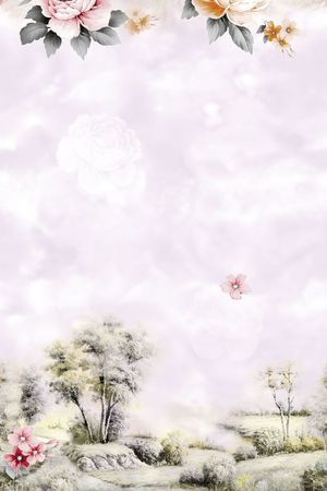 风景印花花型图片