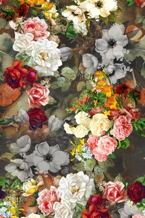 花卉印花花型图片