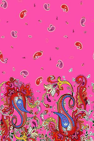 色块印花花型图片