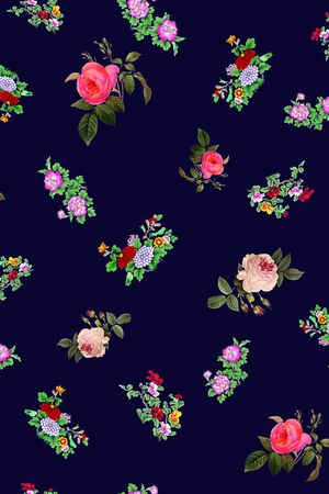 小花印花花型图片
