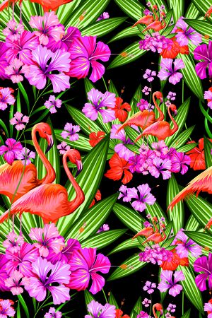 tropical印花花型图片