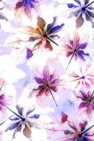 花卉、抽象、剪影印花花型图片