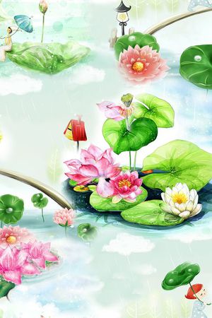此花型为1/2跳接印花花型图片