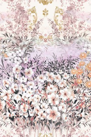 手绘花印花花型图片