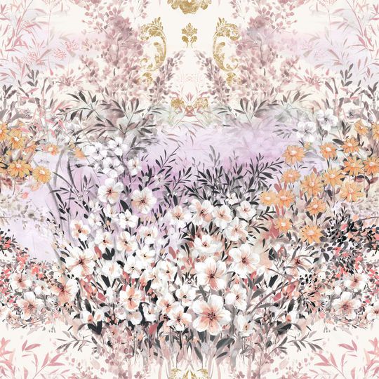手绘花印花花型图片