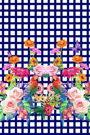 花朵印花花型图片