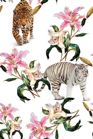 花卉印花花型图片