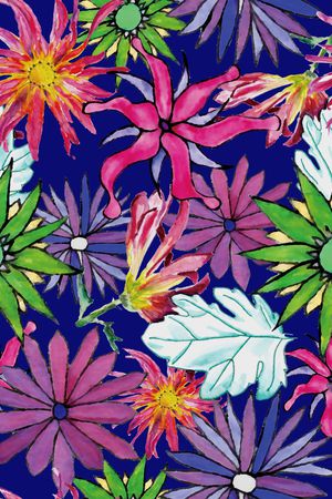 花卉印花花型图片
