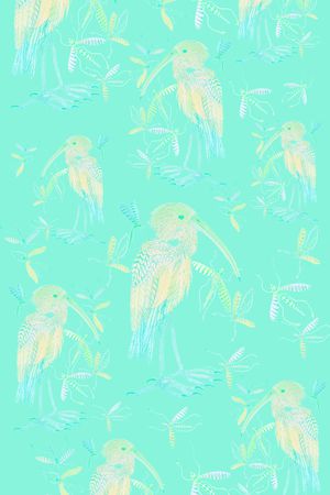 小鸟印花花型图片