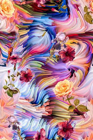 花卉印花花型图片
