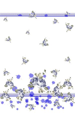 笔触印花花型图片