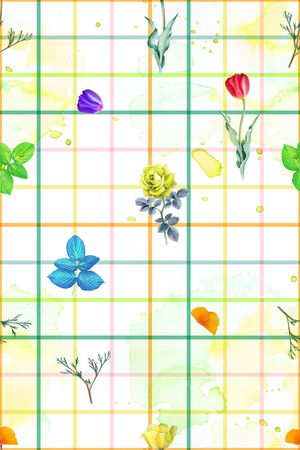 格子印花花型图片