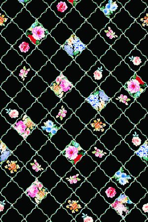 小碎花印花花型图片