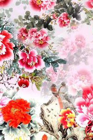 长巾印花花型图片