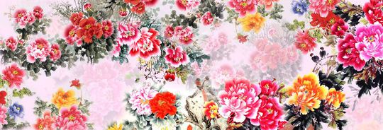 长巾印花花型图片