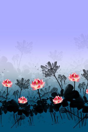 花朵印花花型图片