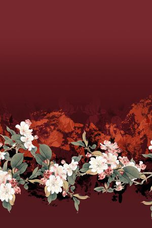 花卉印花花型图片