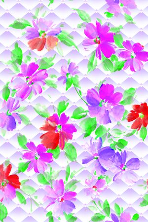 花朵印花花型图片