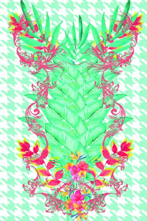 tropical印花花型图片