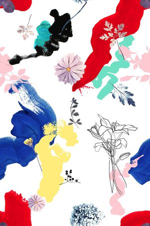 流行时尚印花花型图片