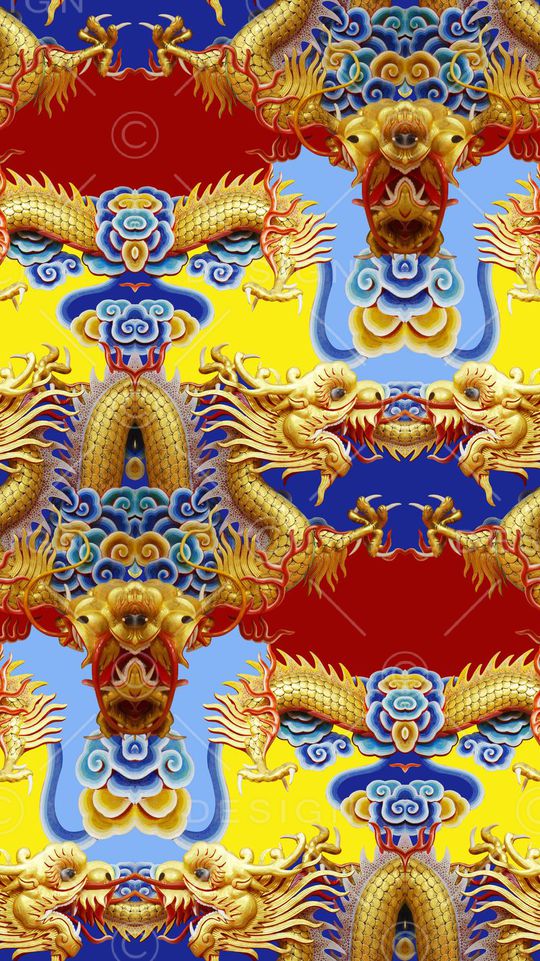 中国风、浮雕、色块印花花型图片