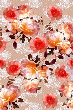 flowercolor印花花型图片