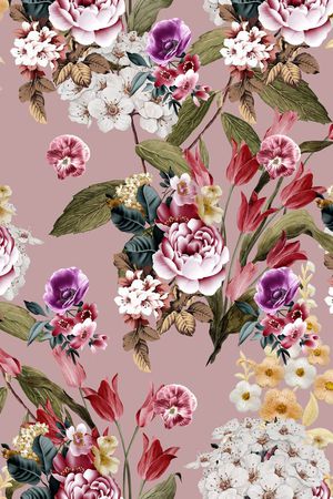 flowercolor印花花型图片