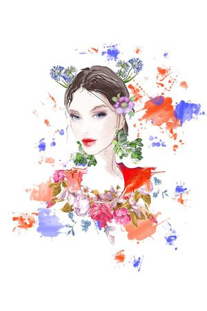 个性时尚T恤印花花型图片