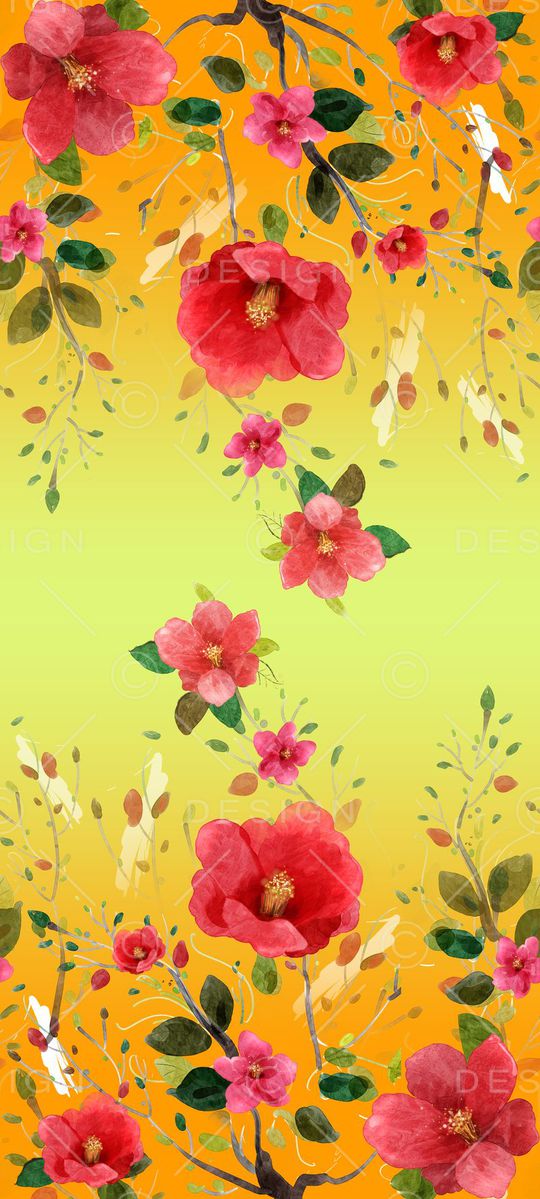 玫瑰印花花型图片
