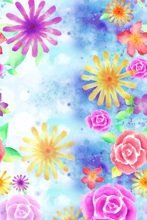 花卉印花花型图片