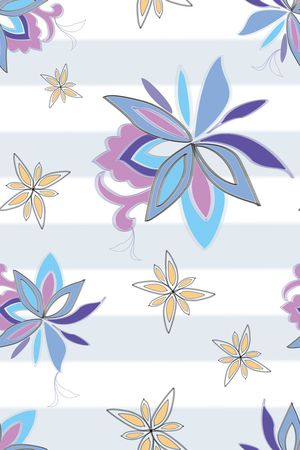 百合印花花型图片