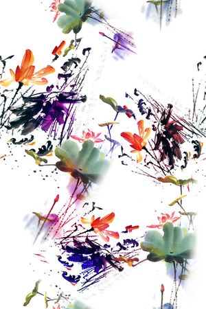 面料花印花花型图片