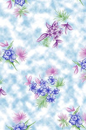 花朵印花花型图片