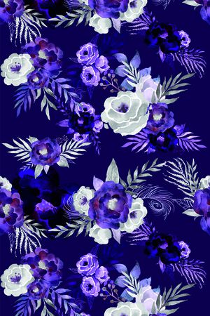 watercolor印花花型图片