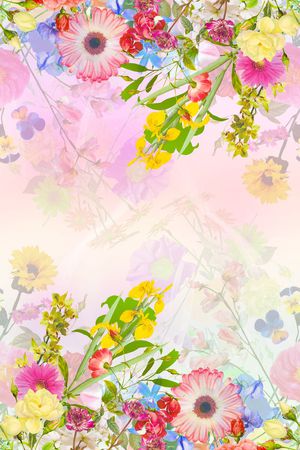 流行色彩印花花型图片