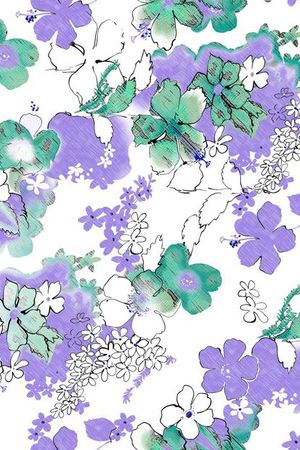 花朵印花花型图片