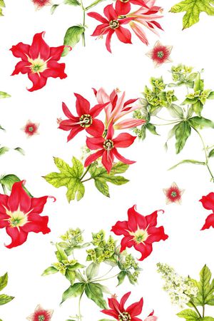小碎花印花花型图片