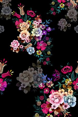 色彩印花花型图片