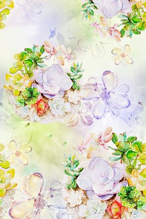 色彩印花花型图片