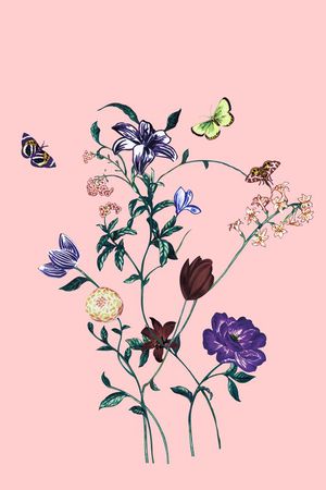 花卉印花花型图片