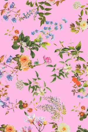 花朵印花花型图片