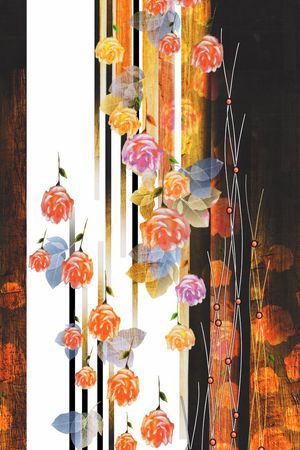 花卉印花花型图片