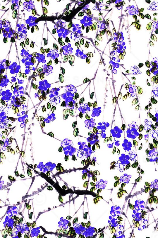 梅花印花花型图片