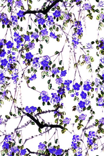 梅花印花花型图片