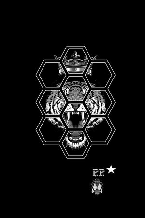 PP戴皇冠的小老虎印花花型图片