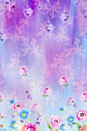蕾丝印花花型图片