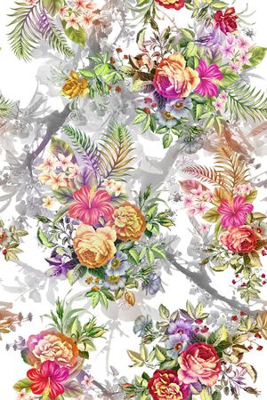 花卉印花花型图片