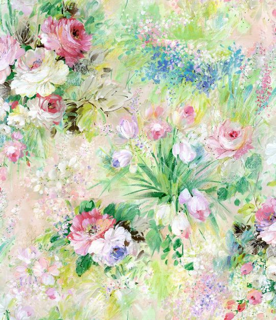 手绘花印花花型图片
